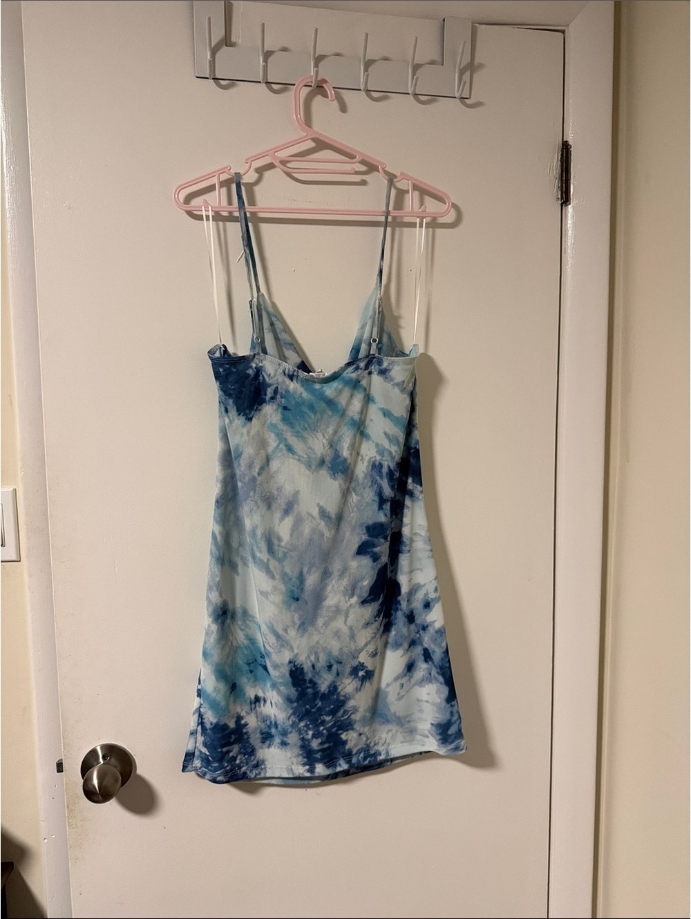 Garage Blue Tie-Dye Cowl Neck Mini Dress - Picture 2 of 2